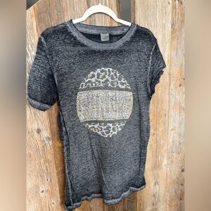 Purdue Charcoal Graphic Women's Tee